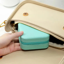 Leather Jewellery Box For Women Mini Portable Jewellery Box Organiser