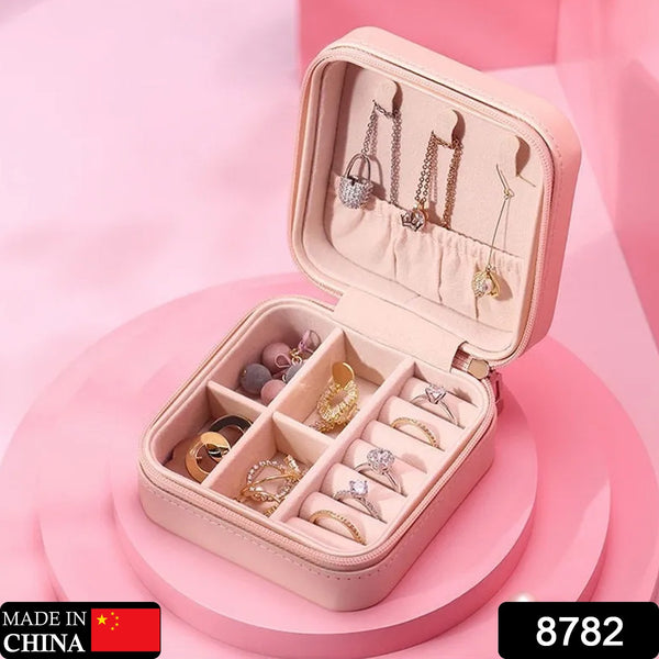 Leather Jewellery Box For Women Mini Portable Jewellery Box Organiser
