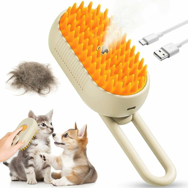 Electric Spray Handle Massage Brush Hair Removal Brush Steam