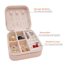 Leather Jewellery Box For Women Mini Portable Jewellery Box Organiser