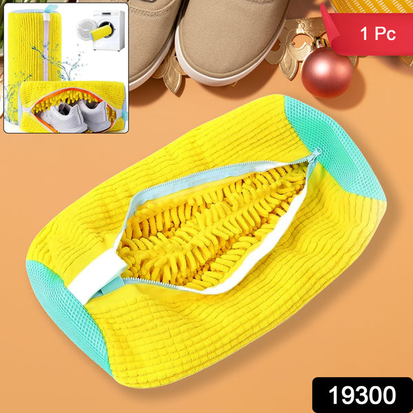 Shoe Cleaning Mop Cover With Microfiber Chenille Lining  Zipper